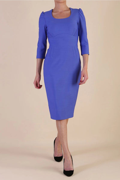 Women' Business Aurelia Dress - Thistle Blue NORA GARDNER | OFFICIAL STORE for work and office