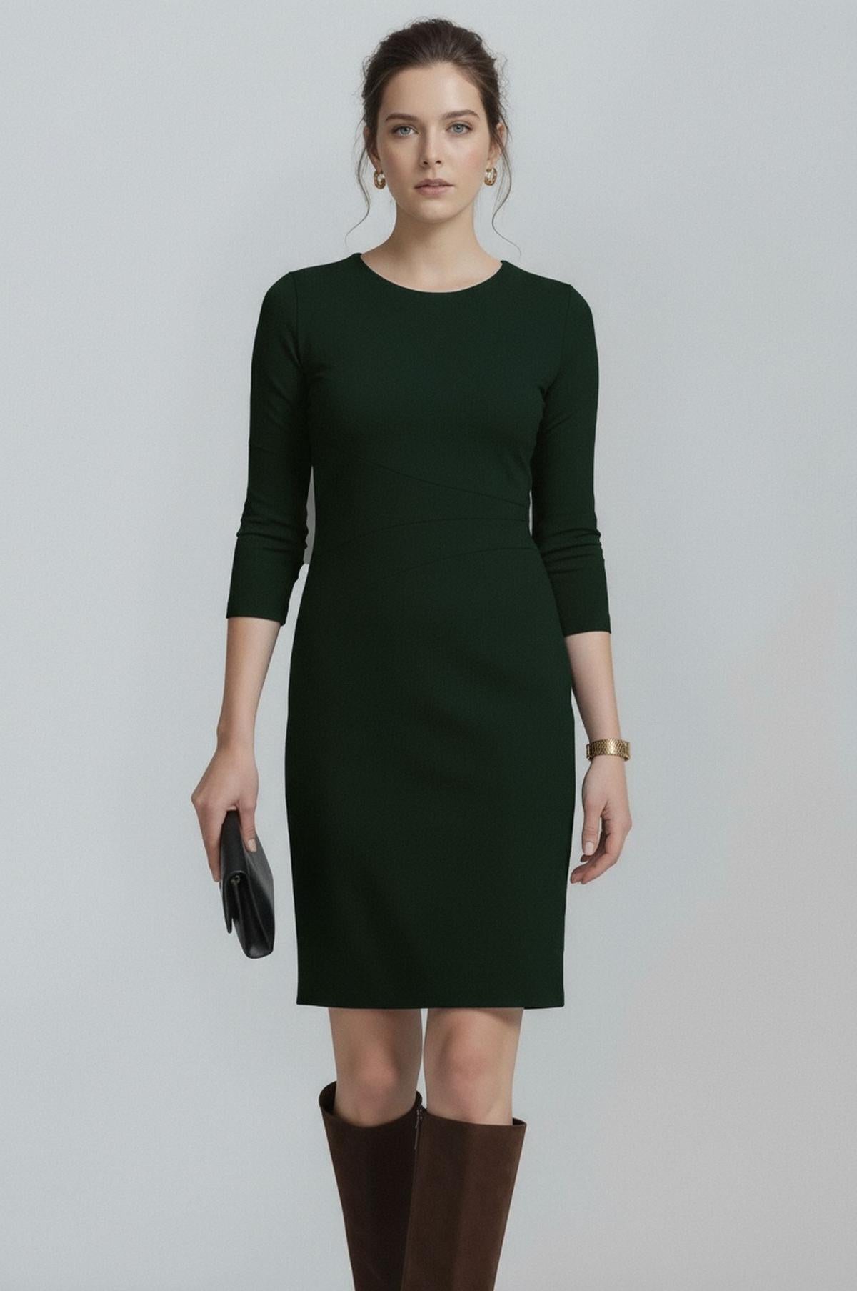Lydia Dress in Forest Green | Women's Office Wear | Nora Gardner Lydia Dress in Forest Green | Women's Office Wear | Nora Gardner