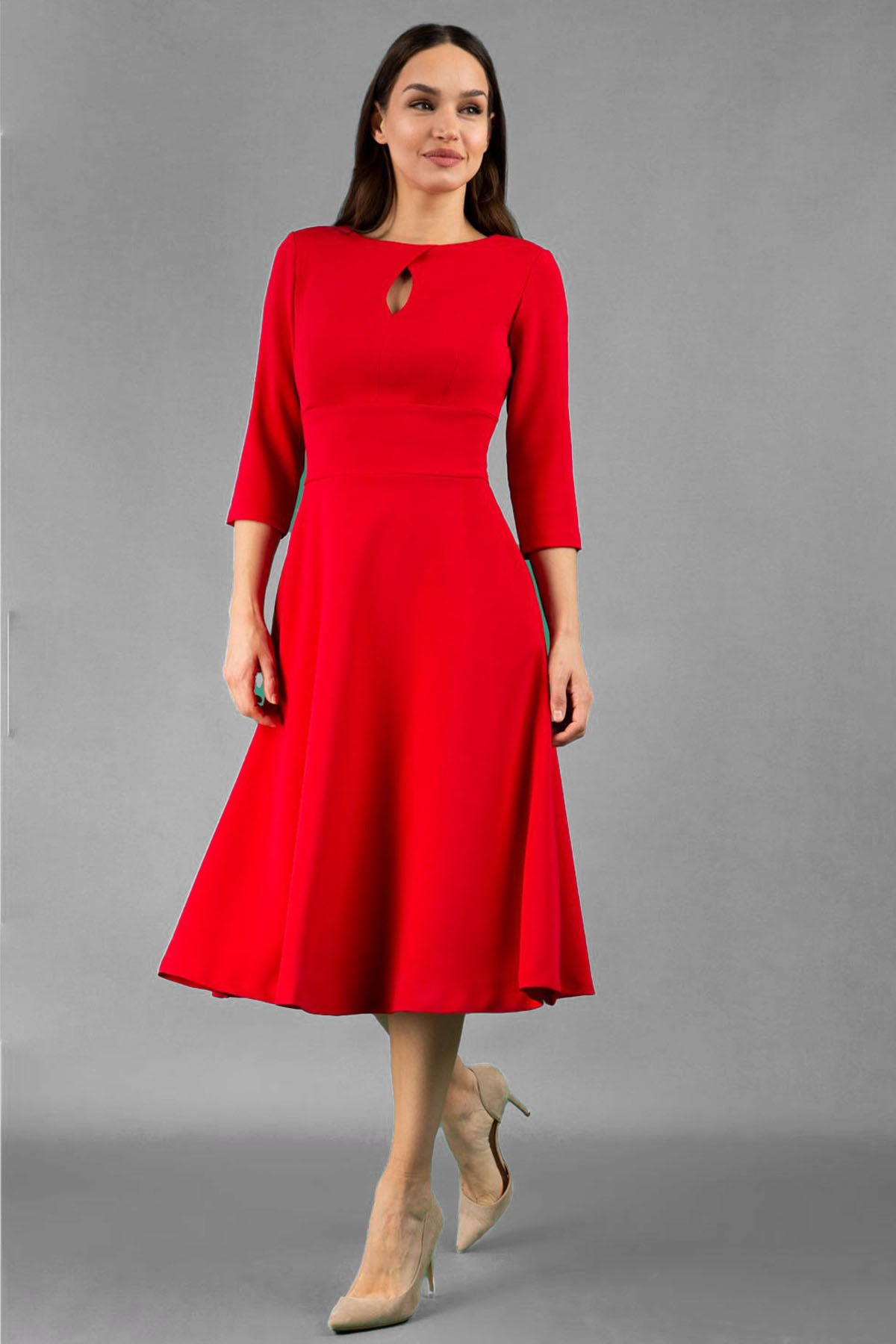 Women's Casares Dress | Scarlet Red | TV News Anchor