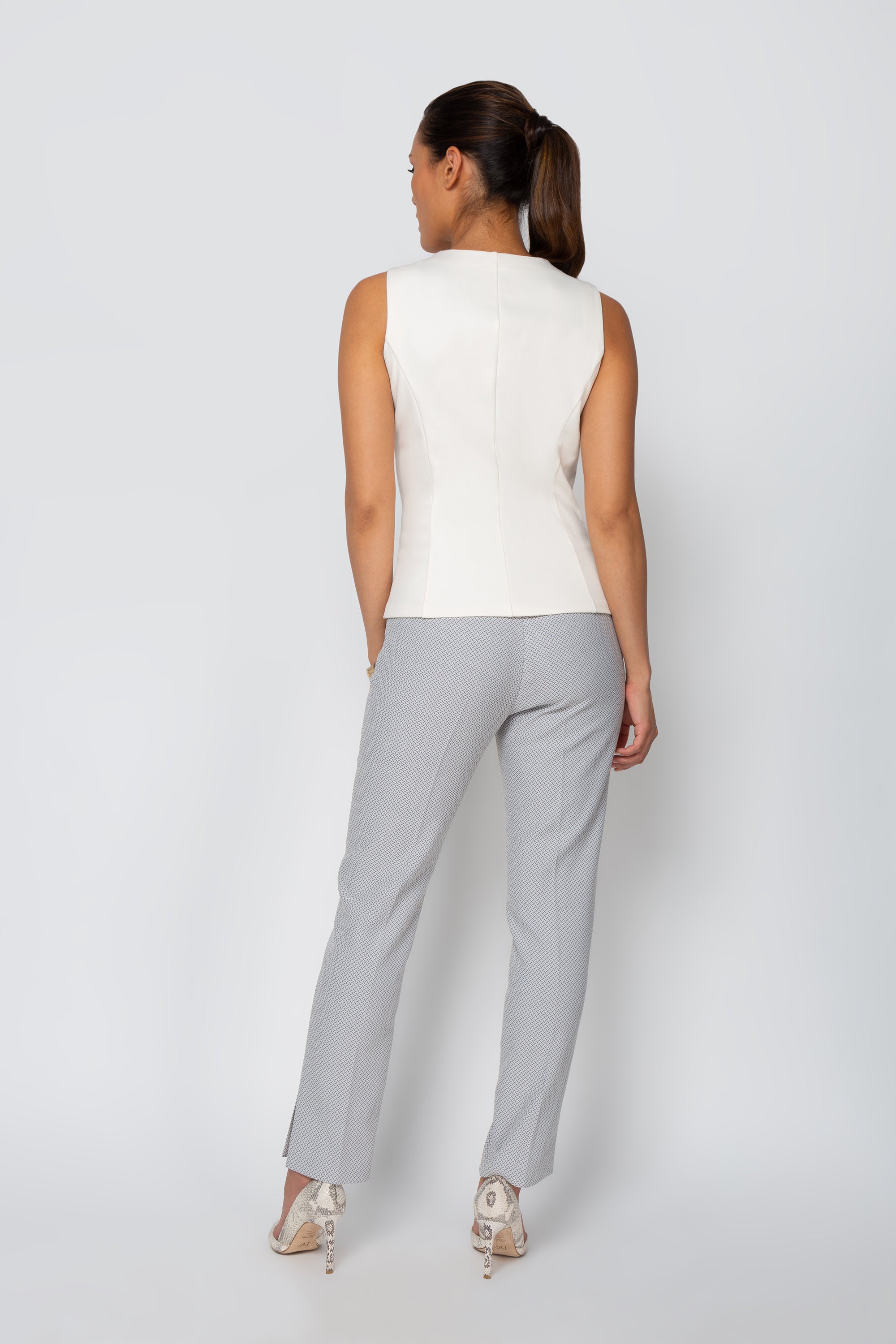 Women' Business Naomi Top - Ivory NORA GARDNER | OFFICIAL STORE for work and office