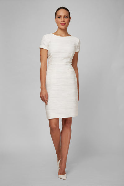 Women' Business Dinah Dress - Ivory Boucle NORA GARDNER | OFFICIAL STORE for work and office