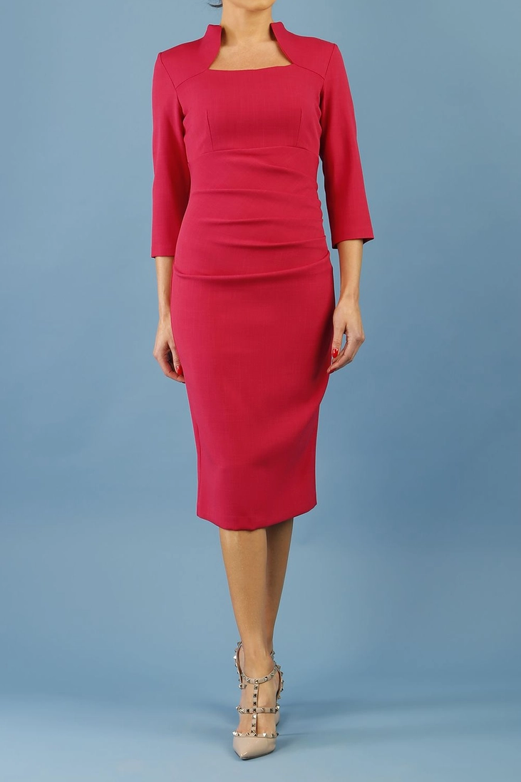 Women' Business Plaza Dress - Raspberry Pink NORA GARDNER | OFFICIAL STORE for work and office