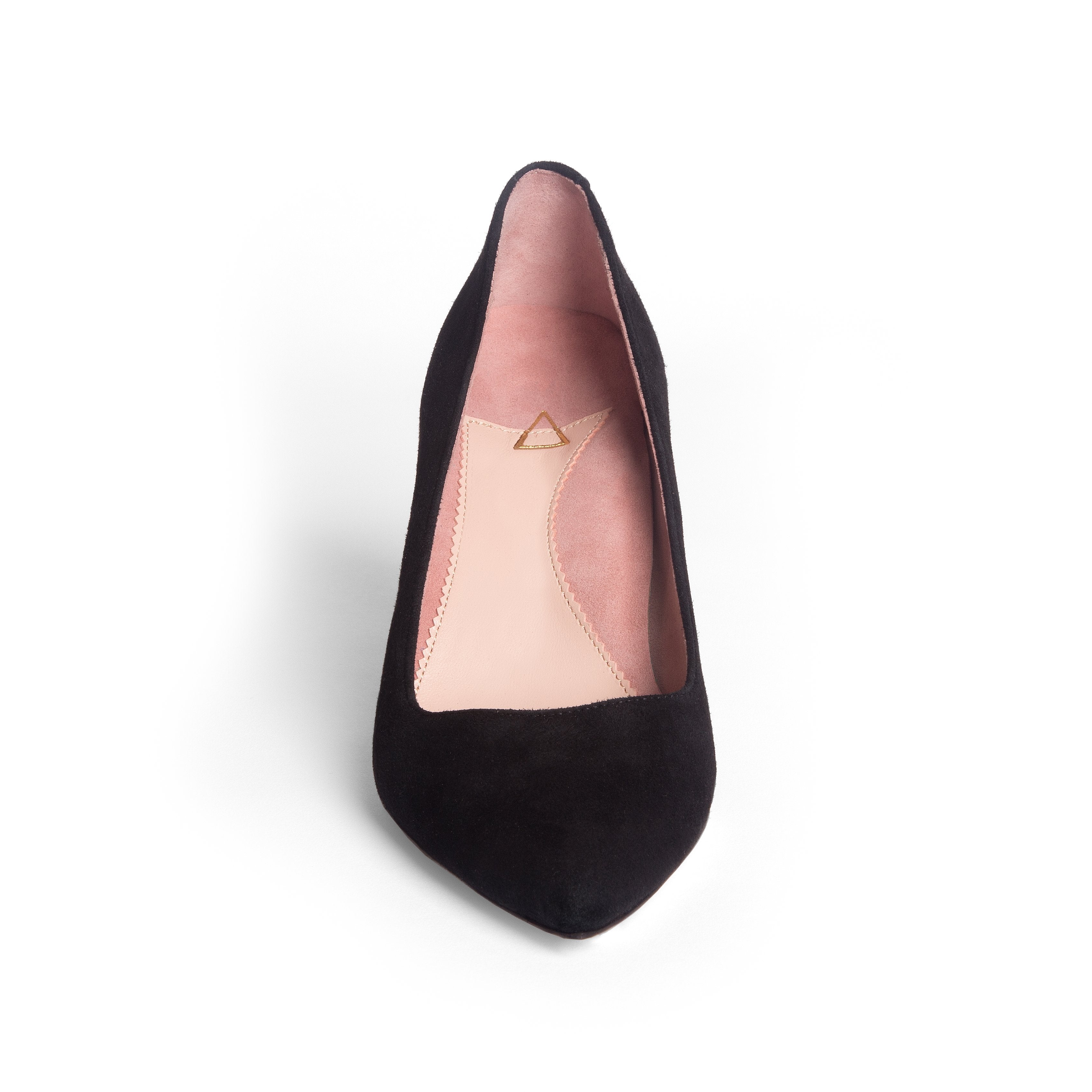 Women' Business Suede Lower Block Heel - Black NORA GARDNER | OFFICIAL STORE for work and office