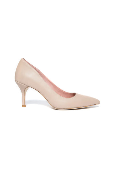 Women' Business Leather Pump - Bossy Beige NORA GARDNER | OFFICIAL STORE for work and office