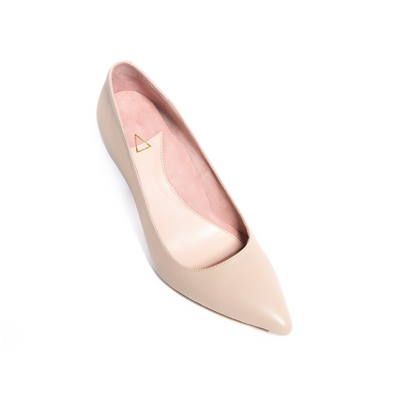 Women' Business Leather Pump - Bossy Beige NORA GARDNER | OFFICIAL STORE for work and office