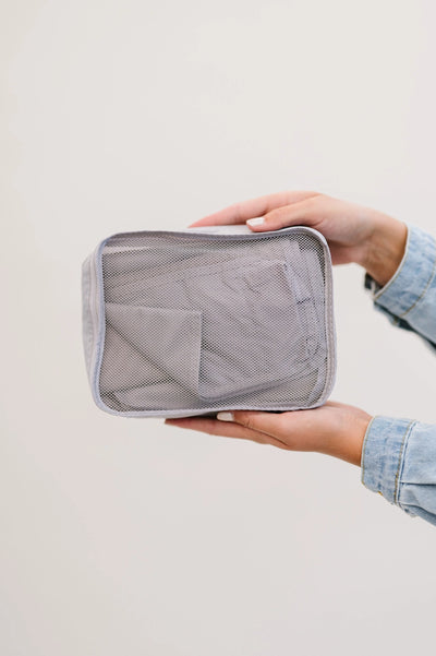 Addison Packing Travel Organizer Cube Bags - Grey