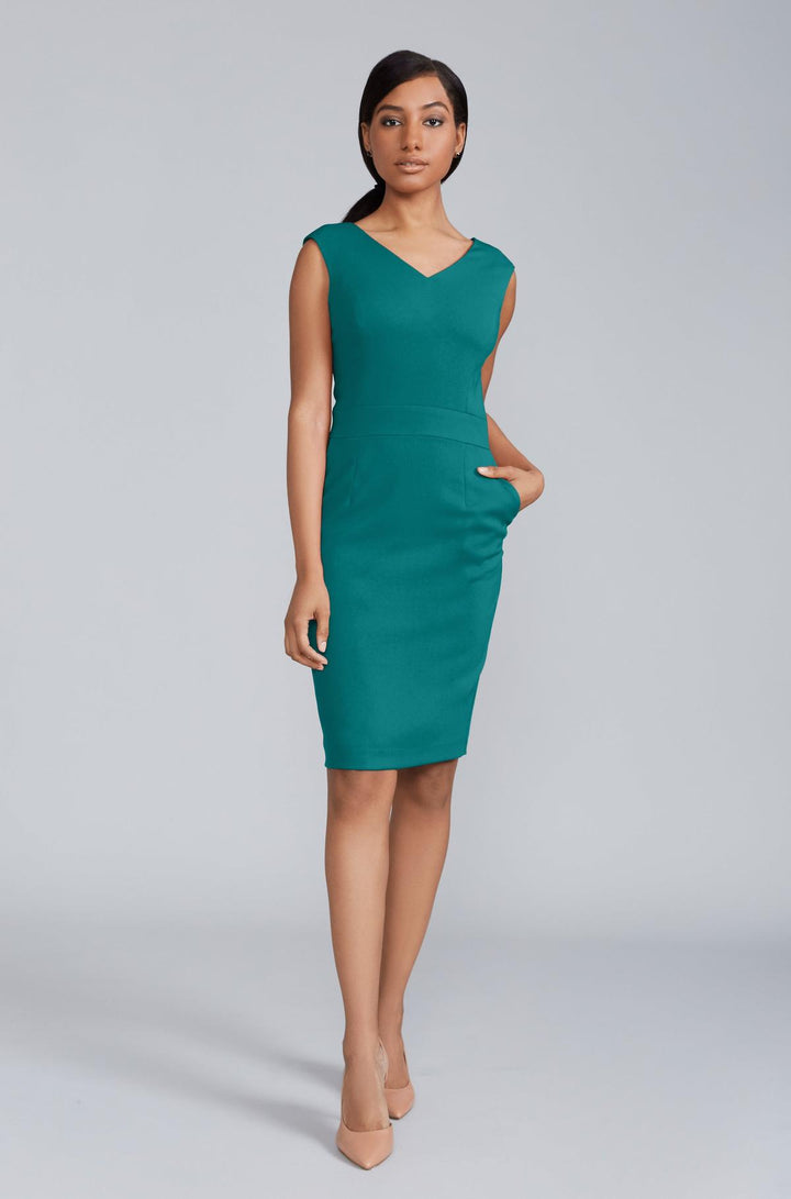 Alyssa Dress | Teal | Business Casual Dress