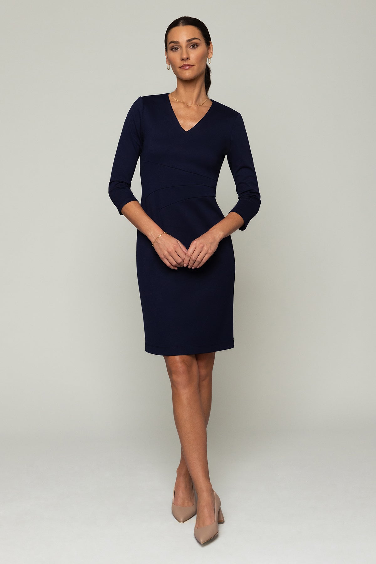 Aria Dress | Navy | Women's Business Attire