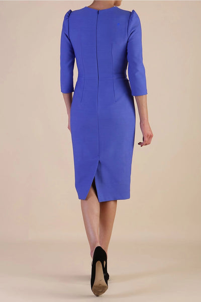 Women' Business Aurelia Dress - Thistle Blue NORA GARDNER | OFFICIAL STORE for work and office