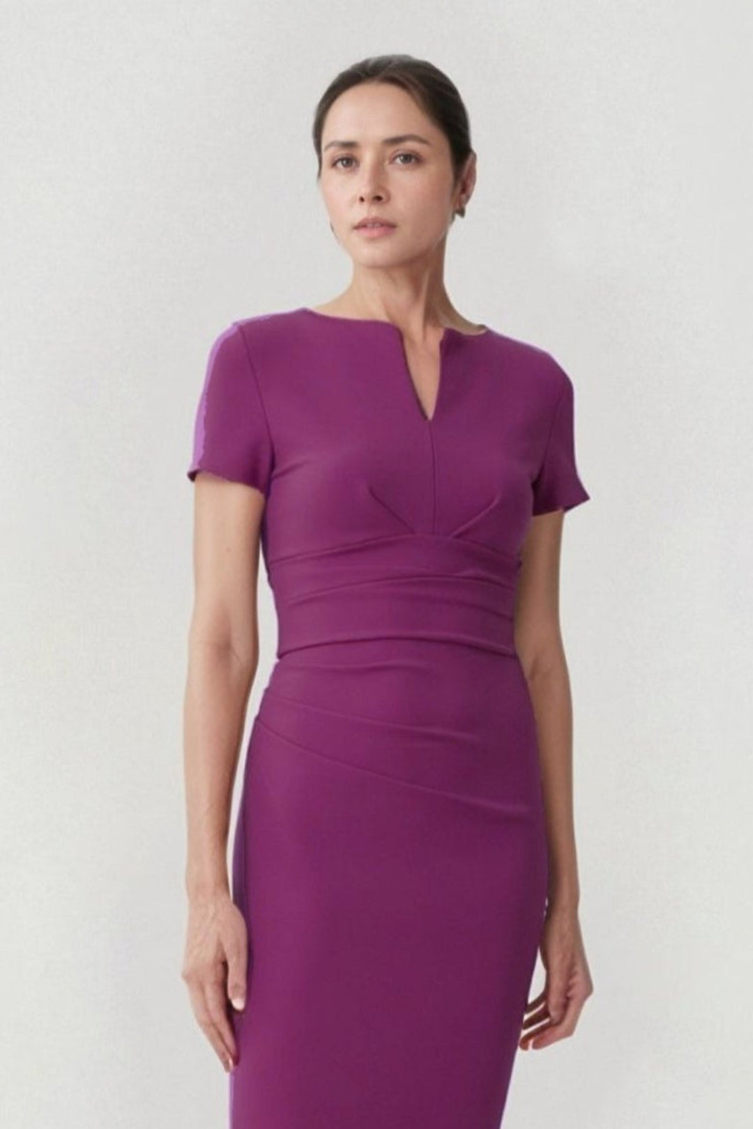 Donna Dress | Royal Purple | Women's Office & TV Wear | Nora Gardner
