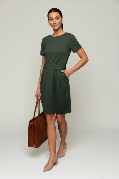 Eloise Dress - Forest Green