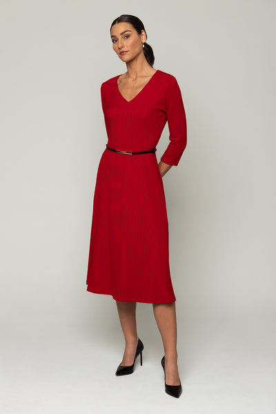 Long red work dress flowy work dress Nora Gardner 