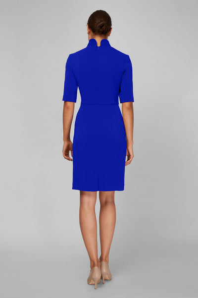 Sleeved Evelyn Dress - Electric Blue