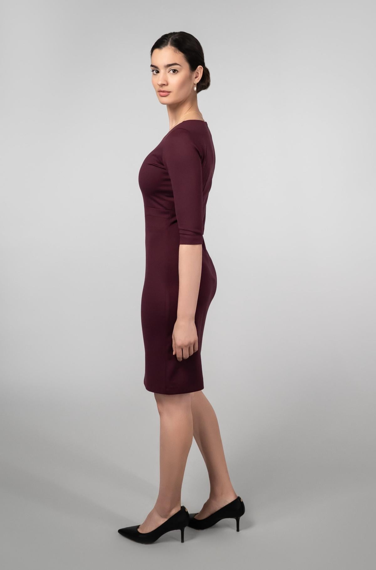 burgundy work dress Lydia | | Professional Dress Plus Size Women's Black summer_dresses SIZ:38 this dress will be