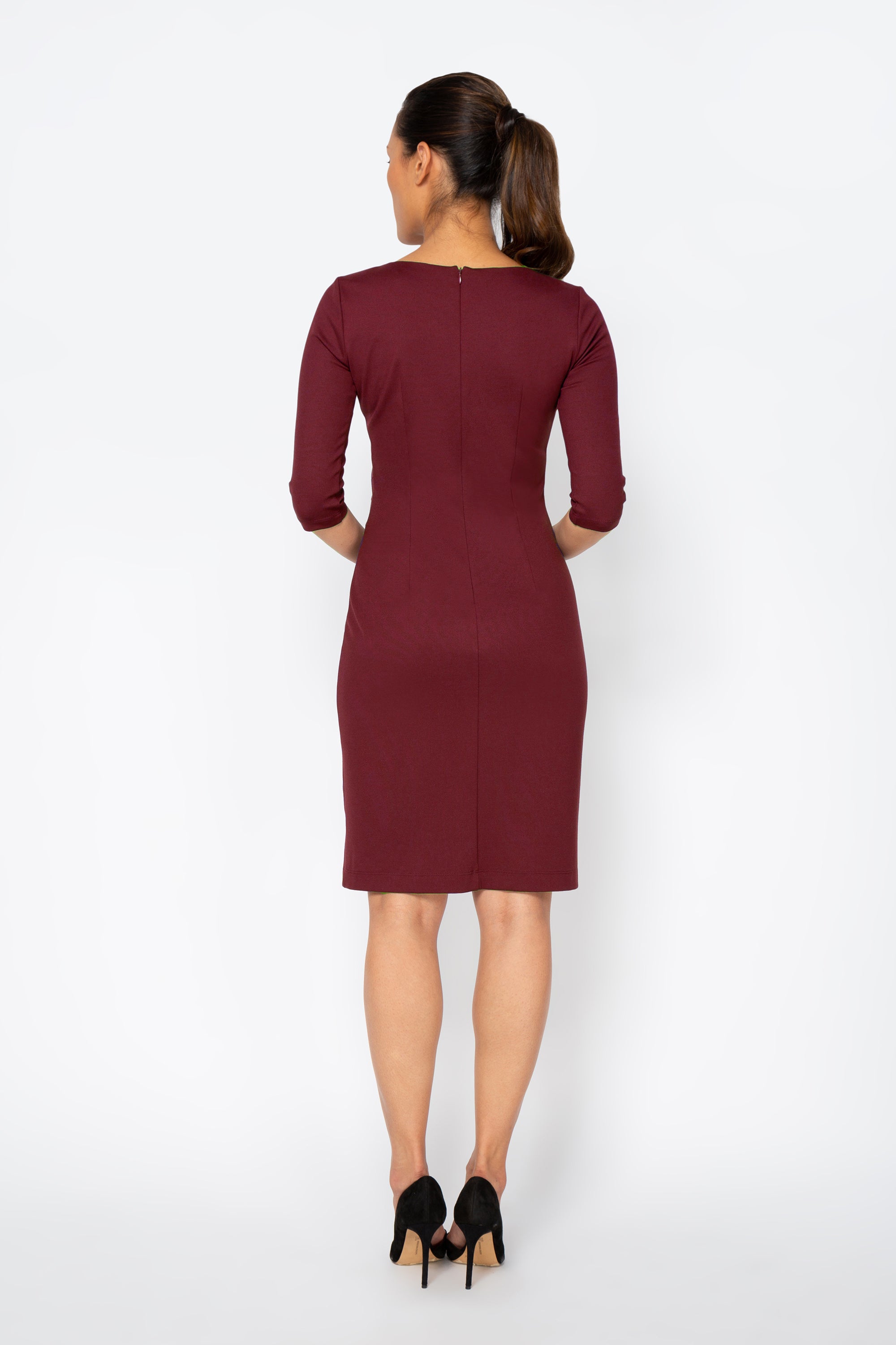 Women' Business Lydia Dress - Burgundy NORA GARDNER | OFFICIAL STORE for work and office
