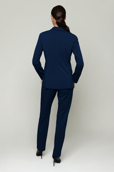 Navy blue fitted blazer blue work blazer Nora Gardner 