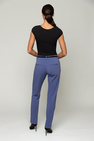 blue work pant fitted work pant Nora Gardner 