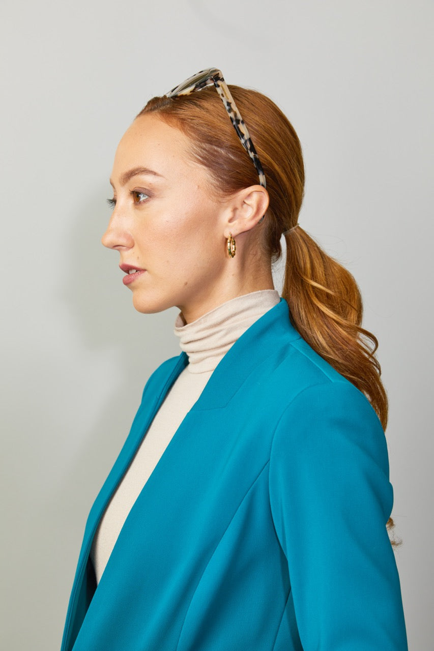 Women' Business Alanna Blazer - Teal NORA GARDNER | OFFICIAL STORE for work and office