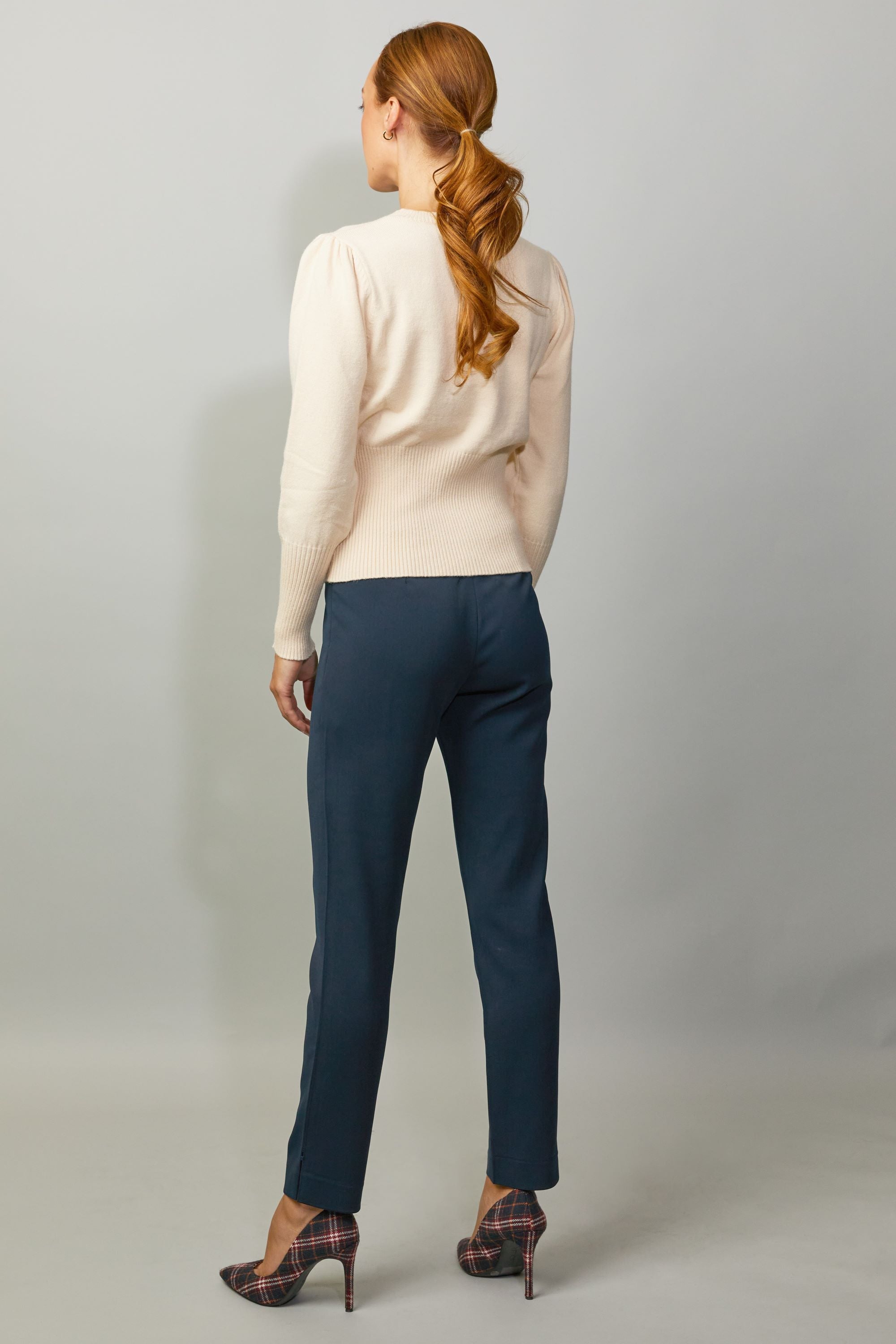 Sierra Puff Sleeve Ribbed Sweater - Cream