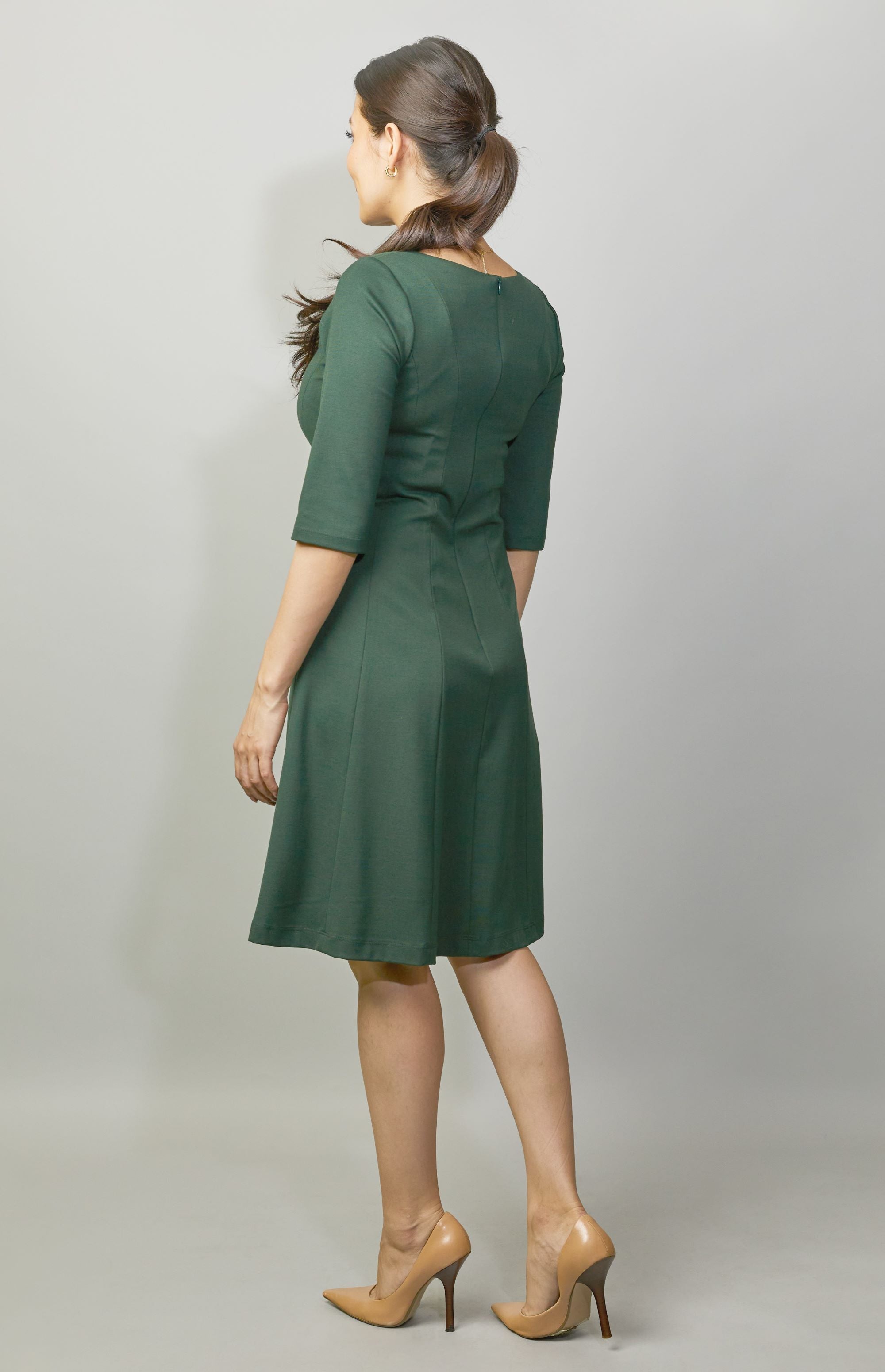 Women' Business Lizzie Dress - Forest Green NORA GARDNER | OFFICIAL STORE for work and office