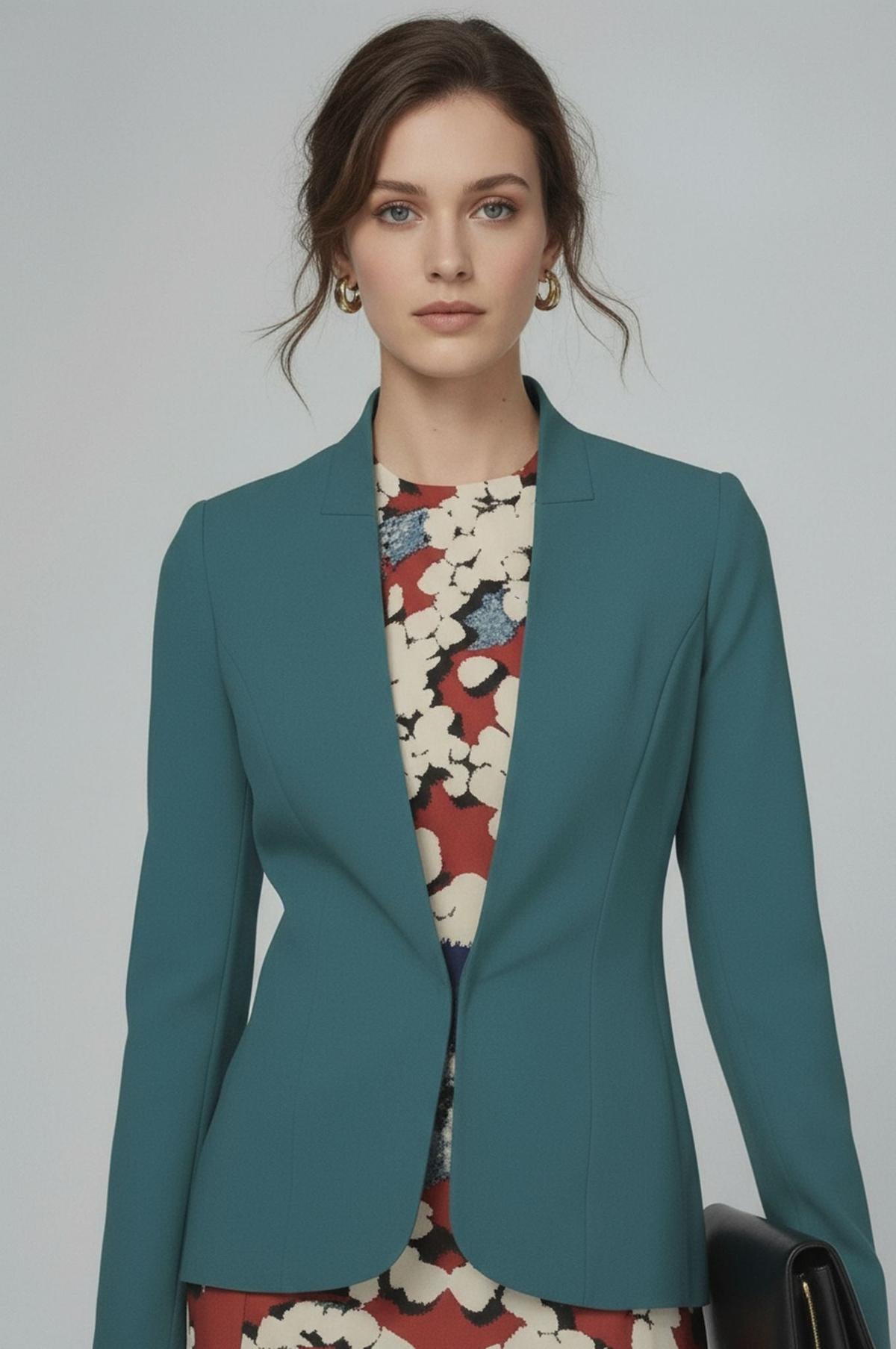 Women's Palermo Jacket in Teal | Female Executive Outfits | Office Wear For  Women