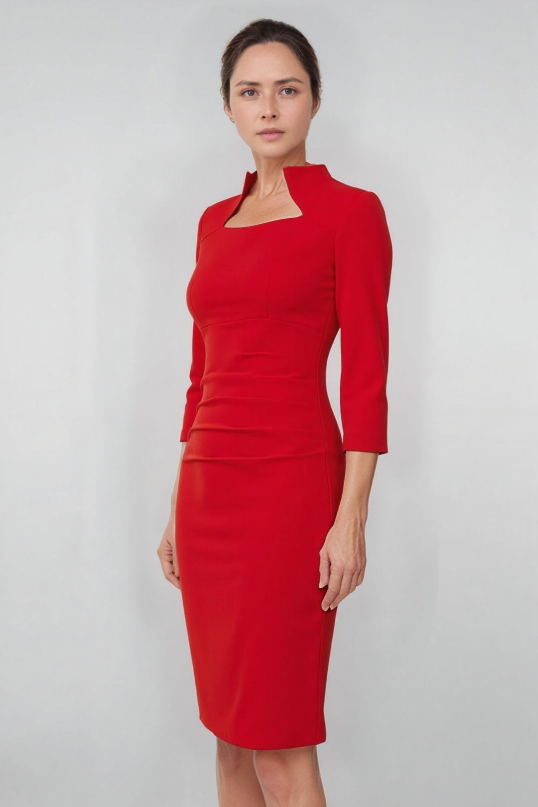 Women's Plaza Professional Dress | Scarlet Red