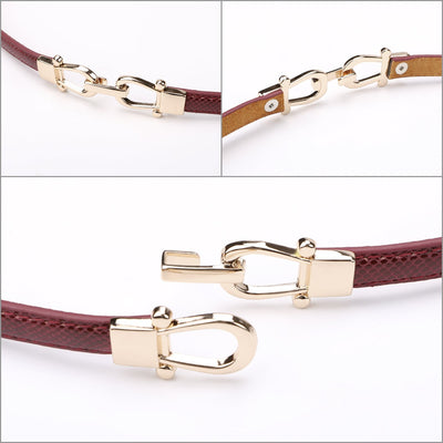 Women' Business JSX Ideal Smart Belt - Red Leather NORA GARDNER | OFFICIAL STORE for work and office