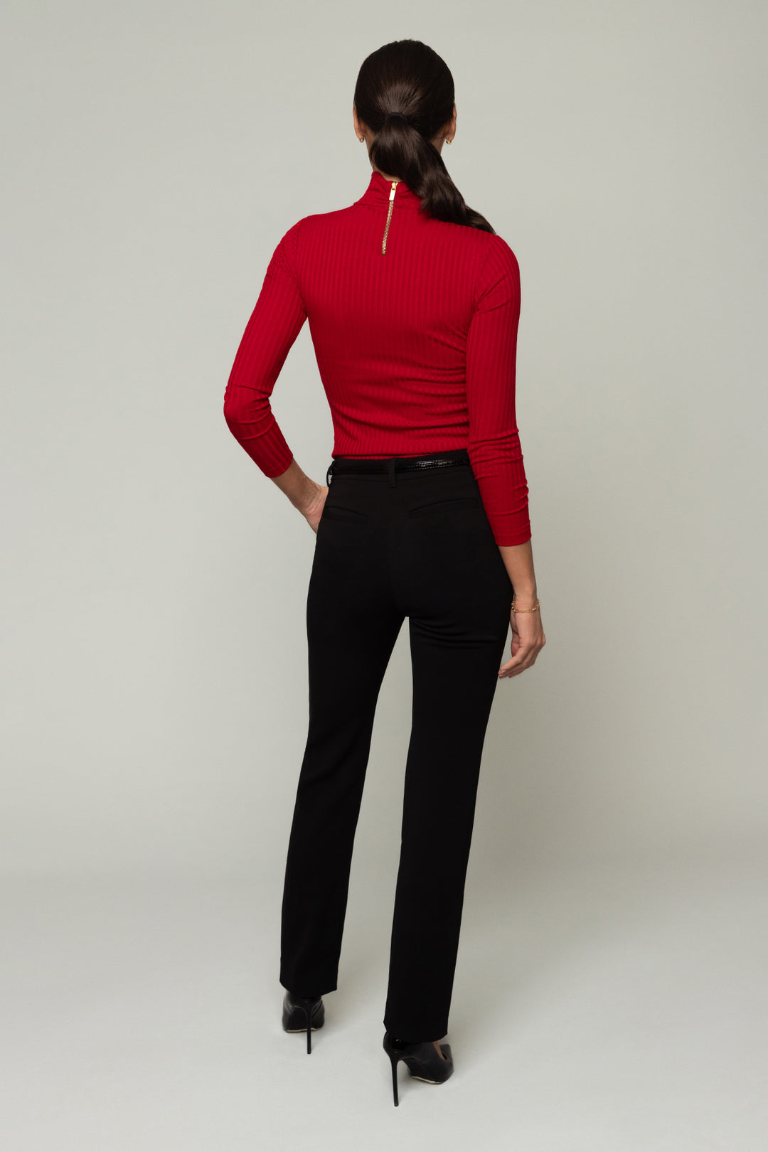 SOENNECKEN　ゾエネケン　222　LADY　レッドリザード　M Rosemary-Turtleneck-Top-With-