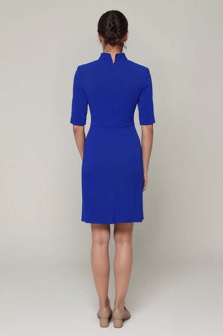 Sleeved Evelyn Dress | Electric Blue | Blue Dress