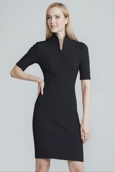 Women' Business Sleeved Evelyn Dress - Black NORA GARDNER | OFFICIAL STORE for work and office