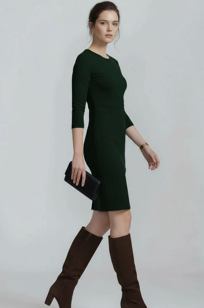 Lydia Dress - Forest Green