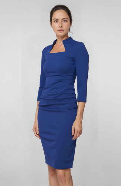 Women' Business Plaza Dress - Indigo NORA GARDNER | OFFICIAL STORE for work and office