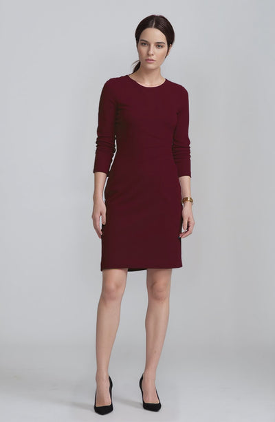 Women' Business Lydia Dress - Merlot NORA GARDNER | OFFICIAL STORE for work and office