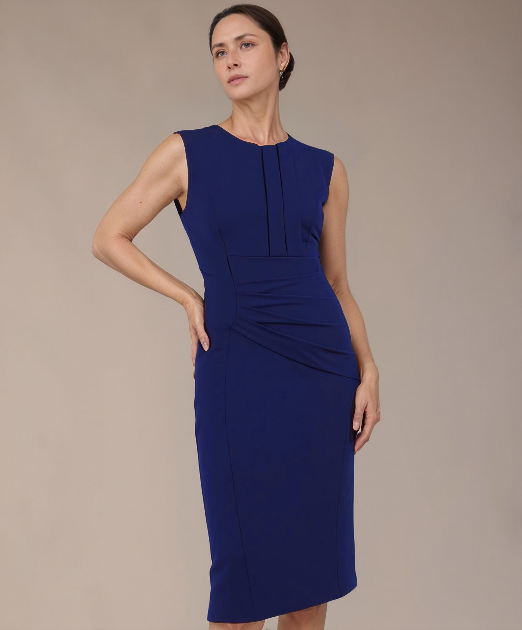 Women' Business Clara Dress - Oxford Blue NORA GARDNER | OFFICIAL STORE for work and office