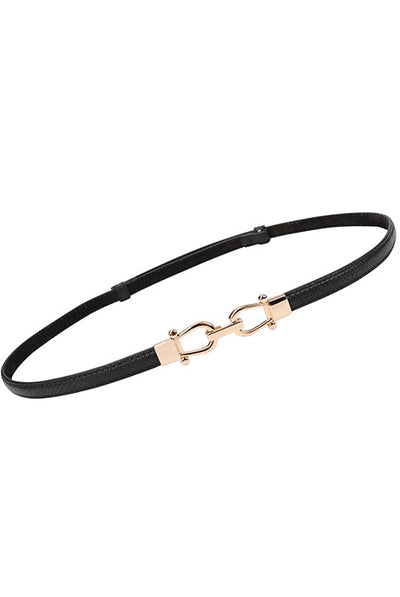 Women' Business Ideal Smart Belt - Black Leather Croco NORA GARDNER | OFFICIAL STORE for work and office