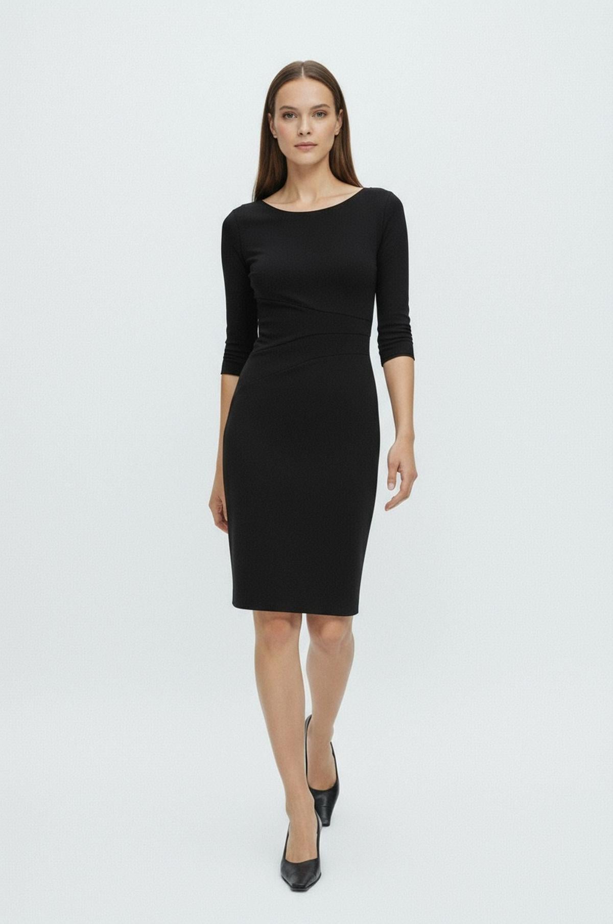 Lydia Dress in Black |Women's Business Attire