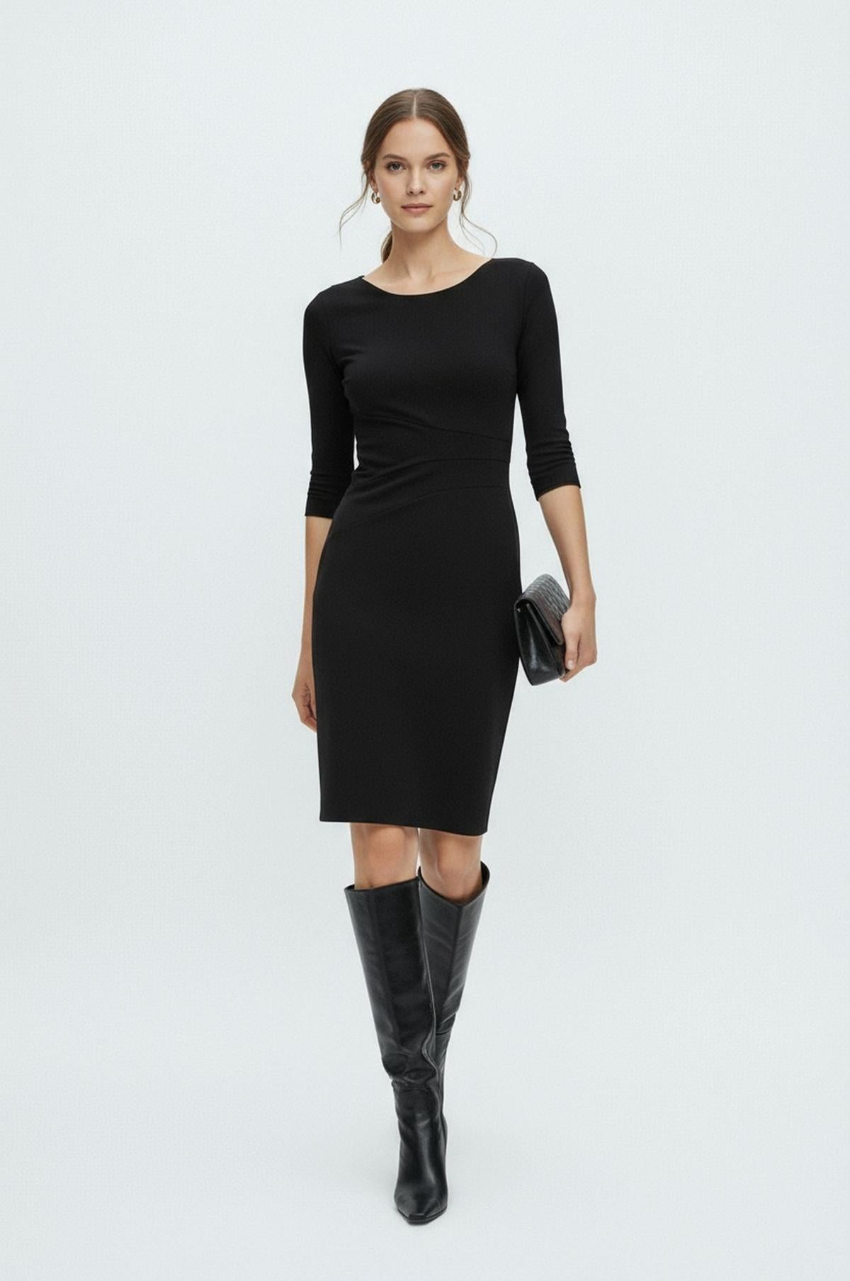 Lydia Dress in Black |Women's Business Attire