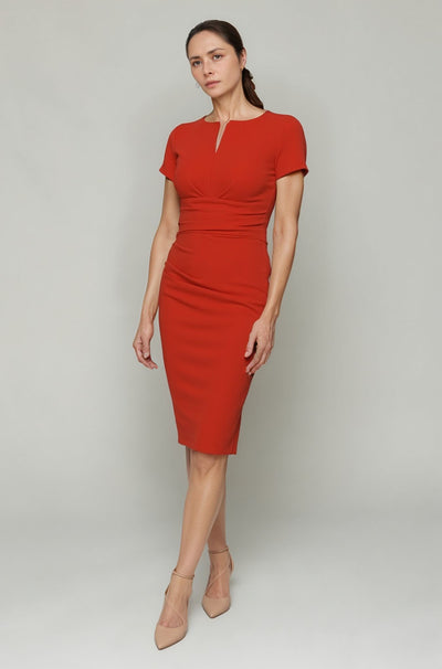 Donna Dress | Burnt Orange | Women's Office & TV Wear
