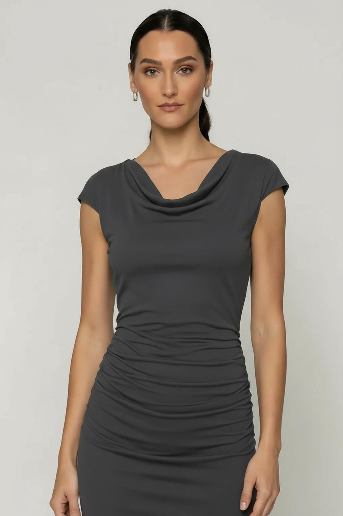 Eden Dress Modern Workwear - Steel Gray