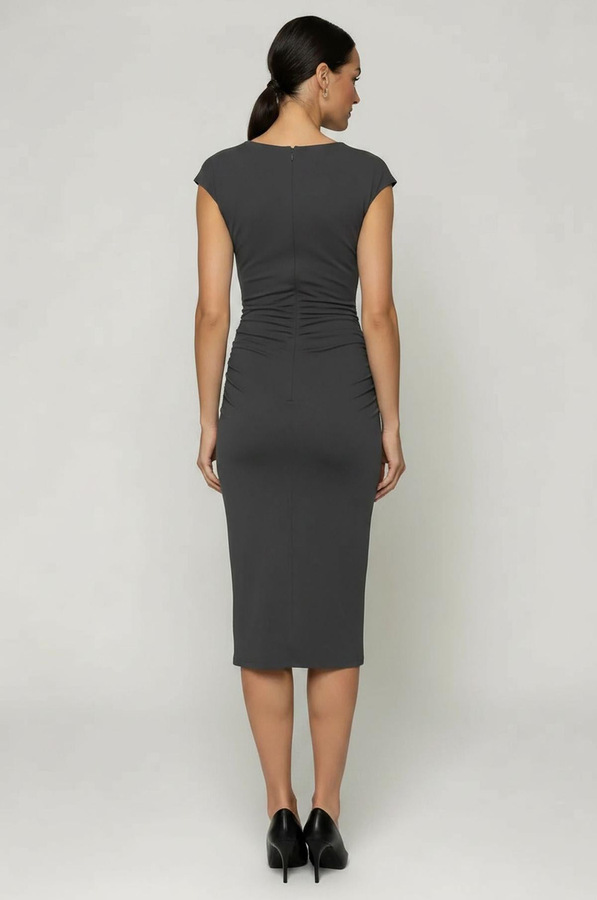 Eden Dress Modern Workwear - Steel Gray