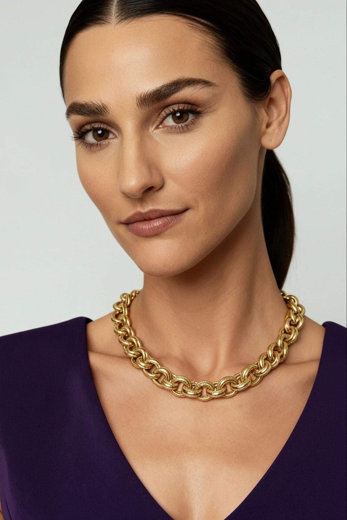 Gold Chain Necklace | Classic Polished Necklace