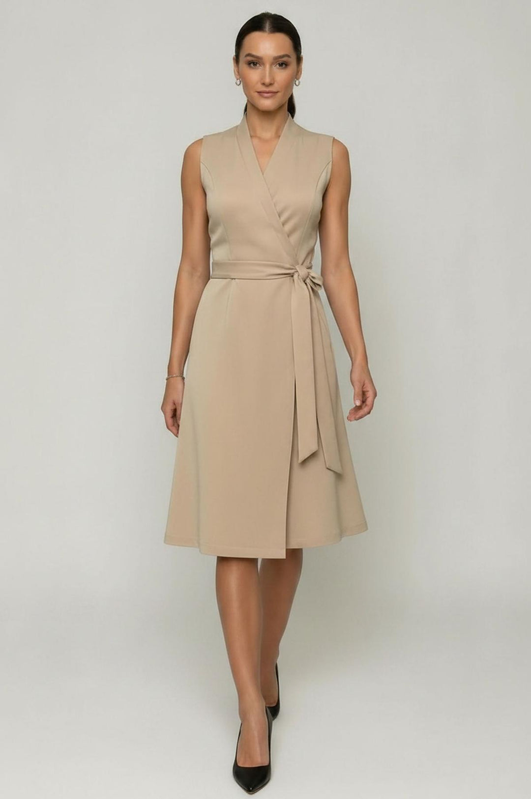 tan dresses for women MORACE | Silk dress - Beige With impeccable finishes and perfect seams Tan & Beige Dresses -