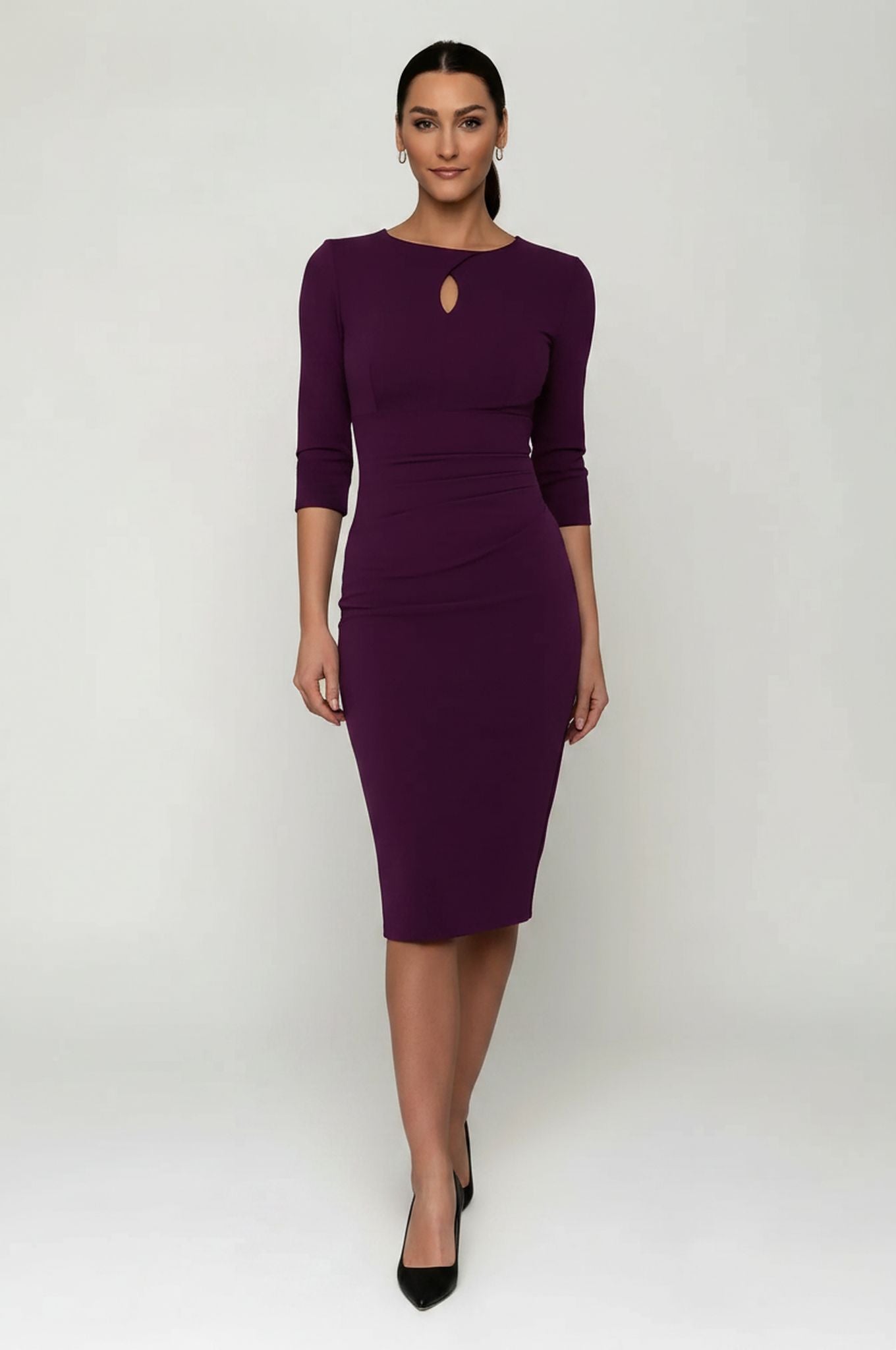 flare work dress Vintage Clothing - Long Sleeve Fit and Flare Shirt Dress main image 1