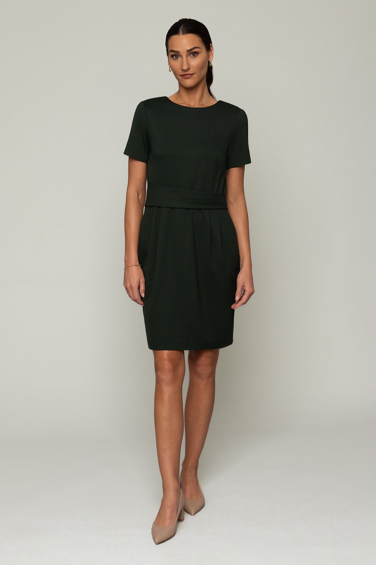 Eloise Dress - Forest Green