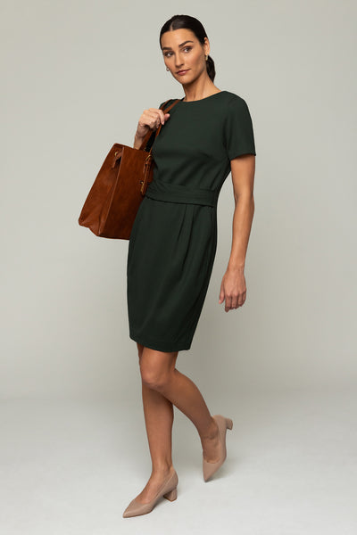 Eloise Dress - Forest Green