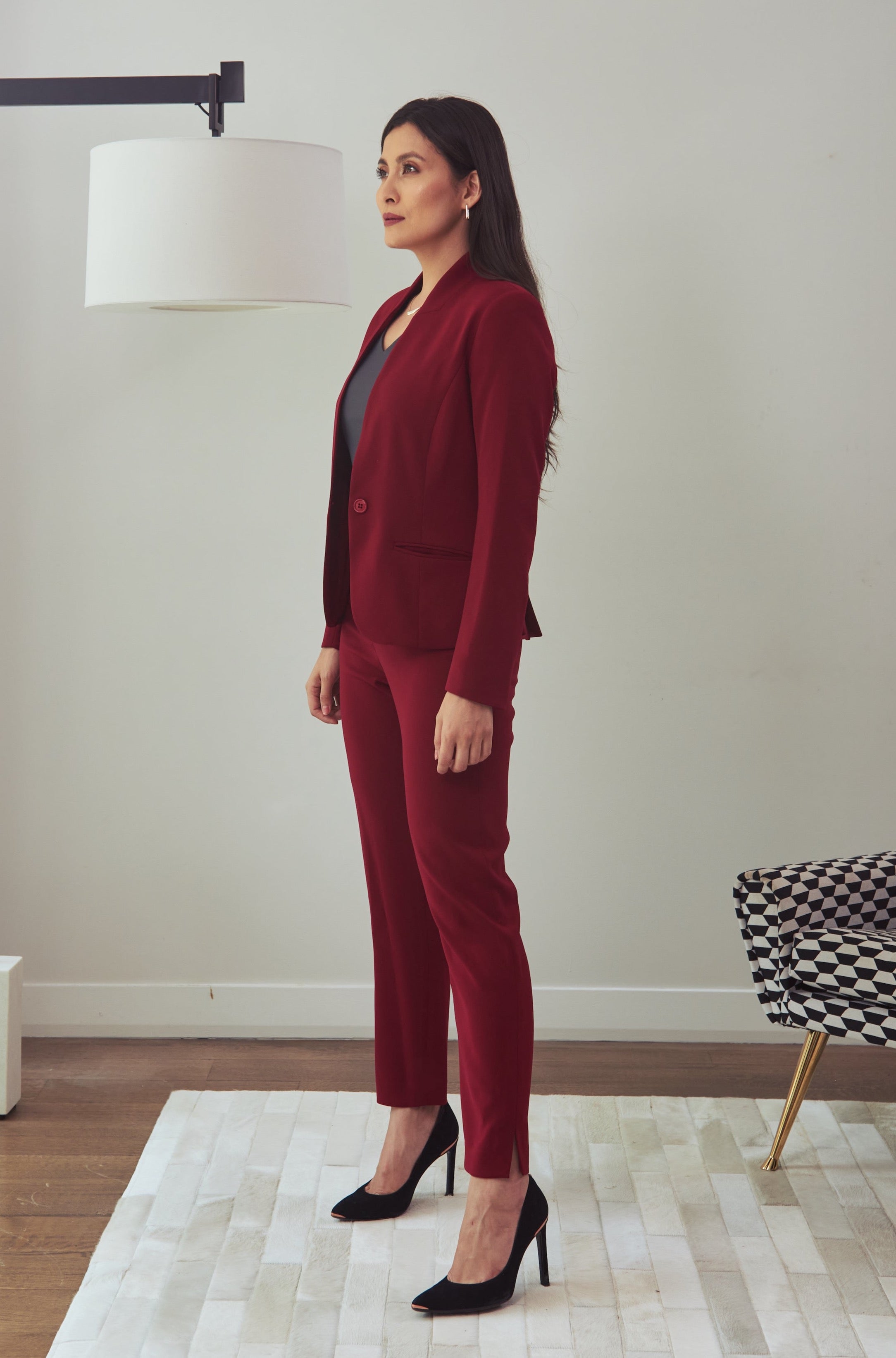 Women' Business Audrey Pant - Merlot NORA GARDNER | OFFICIAL STORE for work and office
