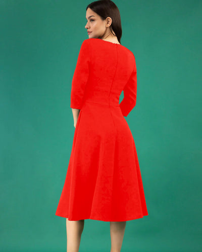 Women's Casares Dress in Scarlet Red | Nora Gardner