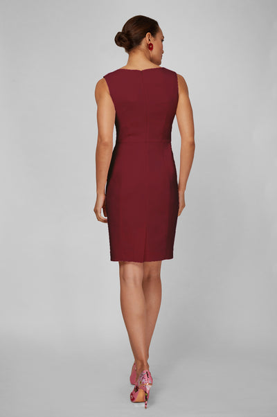 Women' Business Clea Dress - Burgundy NORA GARDNER | OFFICIAL STORE for work and office