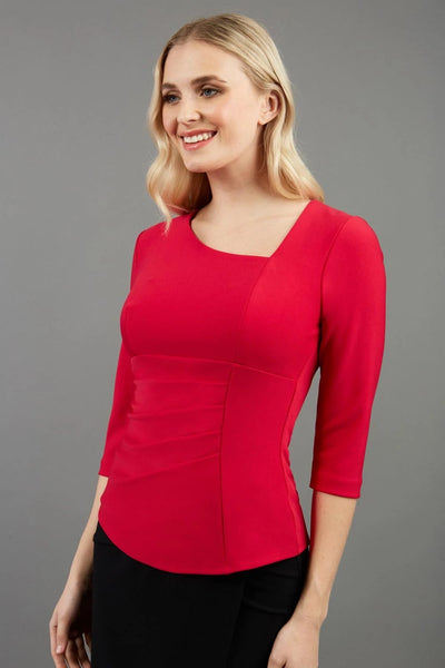 Women' Business Courtney Top - Rose Red NORA GARDNER | OFFICIAL STORE for work and office