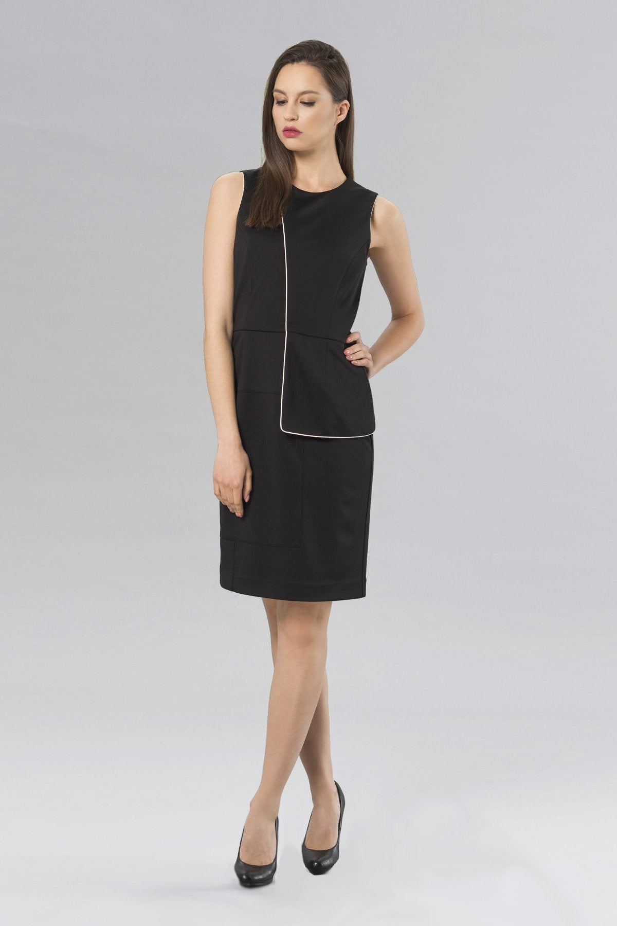 Women' Business Anina Peplum Dress - Black NORA GARDNER | OFFICIAL STORE for work and office